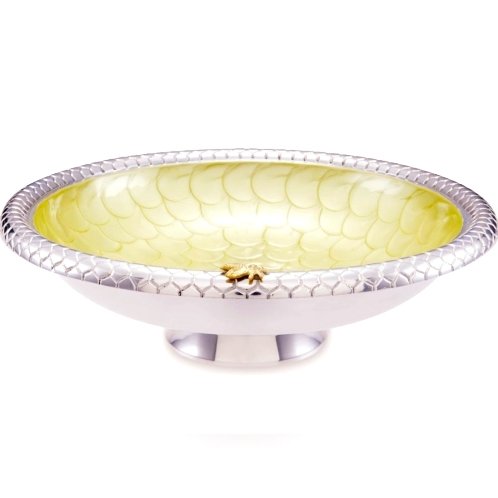 NWOT | Julia Knight | Queen Bee Shallow Pedestal Bowl Round Tray | 13-inch